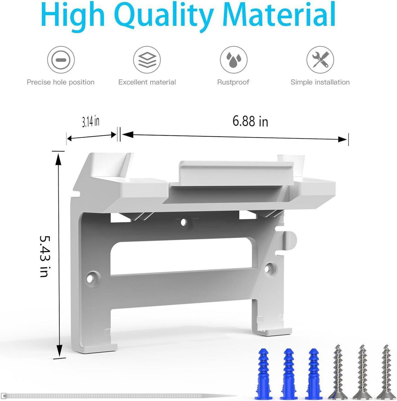 NGAKONA Mount for Starlink Mesh Router
Gen 3 + StarLink Power Supply Brackets Holder V3 - Star Link Internet Kit
Satellite, Signal Integrity Space Saving, ABS Stability Wall Holder (2 in 1
Mount) - Kenya - Image 2