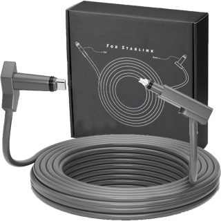 Starlink Cable 32FT for Starlink
  Rectangular Satellite V2, Waterproof Replacement Starlink Extension Cable for
  Starlink Internet Kit Satellite V2 with Stable and Fast Connection-Grey - Kenya