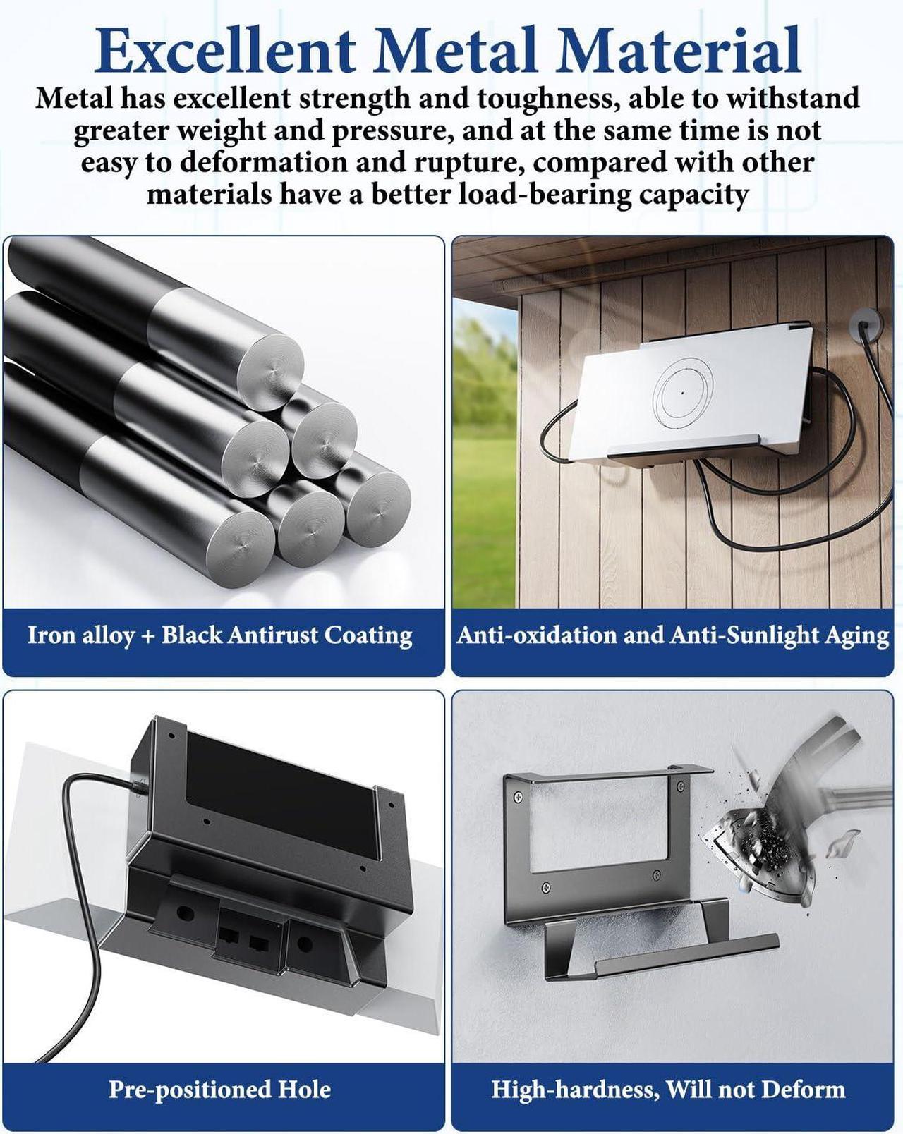 Starlink Gen 3 Router Mount, Starlink
Standard V3 Mesh Router Gen3 & Power Supply 2-in-1 Metal Wall Mount
kit,Starlink Mounting Kit Accessories for Starlink V3 & Gen 3 Mesh Router
Node - Kenya - Image 3
