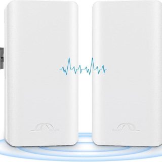 5.8GHz Point to Point Outdoor Wireless
Bridge with 2 100 Mbps Ports and Bracket Mounts, Wifi Bridge, Ethernet
Bridge,Starlink WiFi Extender, 12 dBi Antenna, 2KM Transmission for Starlink
Gen 3 Router - Kenya