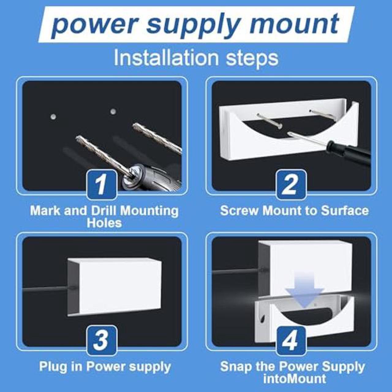 Starlink Gen 3 Router Mount Starlink V3
Power Supply Bracket, Starlink Gen 3 Mount, Metal Wall Mount Kit - Kenya - Image 5