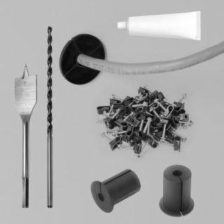 Starlink Cable Mounting Kit, Beciety
  Starlink Cable Routing Kit, with 1" Spade Drill Bit/Wall Wire Clips,
  Starlink Mount, Starlink Accessories, Starlink Roof Mount, Starlink Internet
  Kit Satellite - Kenya