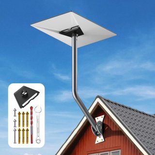 Starlink Gen 3 Mount, Starlink Roof Mount
  Compatible with V3 Starlink Standard Dish, Starlink Long Wall Mount, Starlink
  Mounting Kit, Starlink Pole Mount (Include Pipe Adapter, Wrench & Drill
  bit) - Kenya