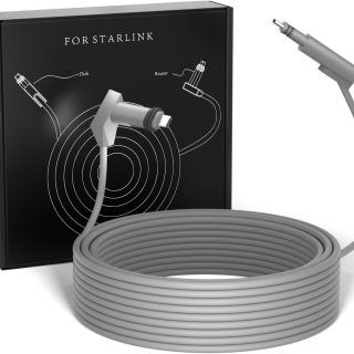 Molitececool 32.8FT Starlink Replacement
  Cable for Starlink Rectangular Satellite V2, Gray - Kenya