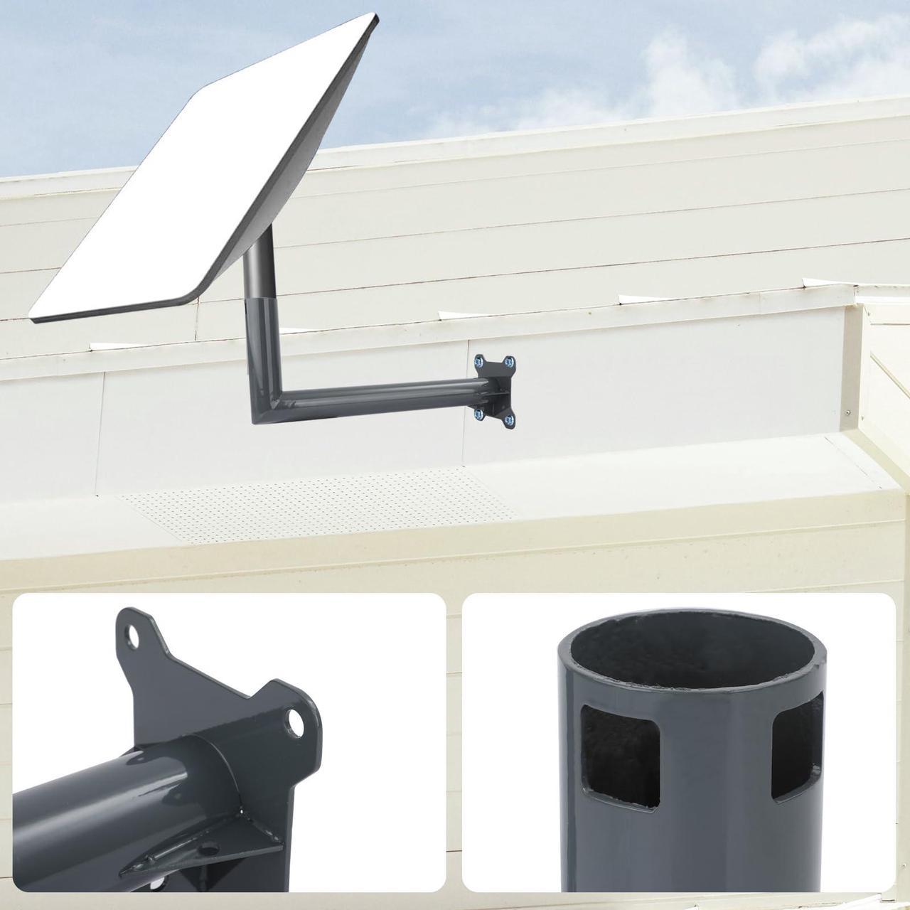 Long Wall Mount Compatible with Starlink
V2, Roof Mounting Kit Pole Mount Roof Mount Heavy Duty Wall Eave Mount Rack
Kit Mounting Bracket for Internet Kit Satellite Accessories - Kenya - Image 5