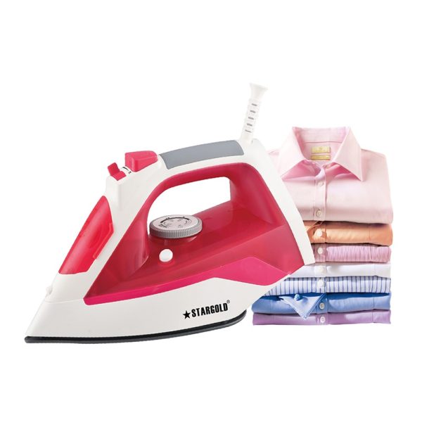 Stargold 1750W Steam Iron Non-Stick Ceramic Soleplate, handheld, Auto-off Function, Continuous & Vertical Steam with 2 Years Warranty - Kenya