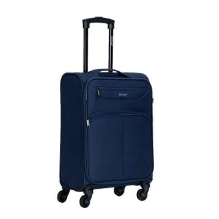 VIPTOUR Softshell Carry On Luggage Expandable 20 Inches Fabric Jacquard Small Suitcase, VT-A380 Navy - Kenya