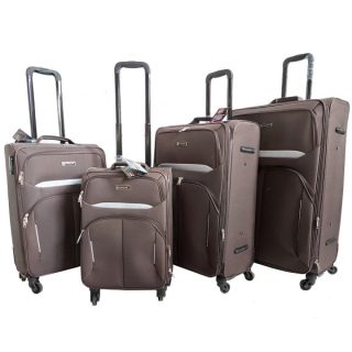 STARLIFE FABRIC TROLLEY CASE, Best For Travelling 4PCS SET 20”24”28”32”, SL-T48 BROWN - Kenya