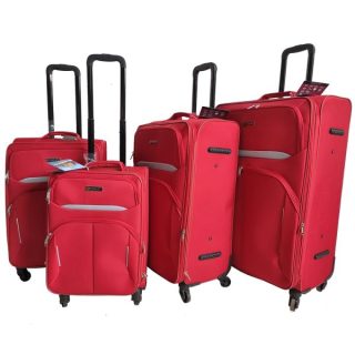 STARLIFE FABRIC TROLLEY CASE, Best For Travelling 4PCS SET 20 Inch 24 Inch 28 Inch 32 Inch , SL-T48 RED - Kenya