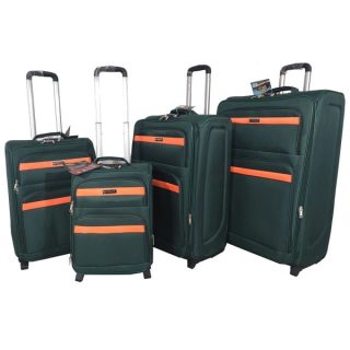STARLIFE Fabric Jacquard Trolley Luggage for Travel 4 PCS Set 20″24″28″32″, SL-T58 Olive - Kenya