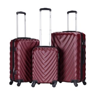 VIPTOUR 3 Piece ABS Hard Side Spinner Trolley Luggage Set 20/24/28 Inch Lightweight Suitcase Travel Bag With Number Lock & Spinner Wheels - Kenya