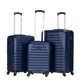 VIPTOUR Hard Side 3 Piece Suitcase Luggage Set of 20/24/28 Inches, VT-A392 Dark Blue - Kenya