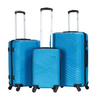 VIPTOUR Hard Shell 3 Piece ABS Trolley Luggage Sets 20/24/28 Inches, VT-A393 Light Blue - Kenya