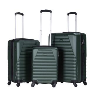 VIPTOUR Hard Side 3 Piece Suitcase Luggage Set of 20/24/28 Inches, VT-A392 Green - Kenya