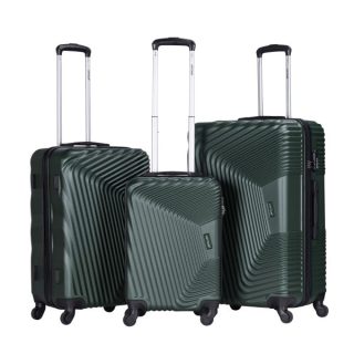 VIPTOUR 3 Pieces Trolley Luggage Set 20/24/28 Inches, VT-A394 Dark Green - Kenya