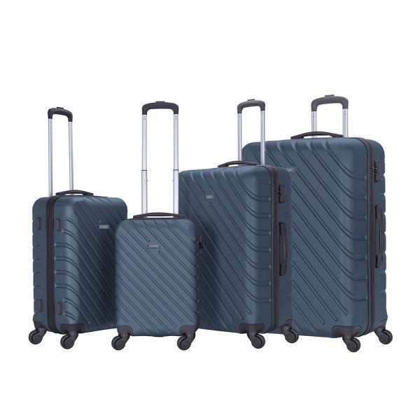 STARGOLD 4 Piece ABS Hard Side Spinner Trolley Luggage Set With TSA Lock 20/24/28/32 Inch, SG-T94D Charcoal - Kenya