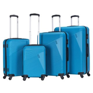 VIPTOUR 4 Piece ABS Hard Side Spinner Trolley Luggage Set With TSA Lock 20/24/28/32 Inch, VT-A390 Light Blue - Kenya