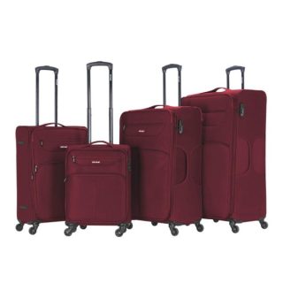 VIPTOUR 4 Piece Fabric Jacquard Trolley Luggage Set With TSA Lock 20/24/28/32 Inch, VT-A382 Burgundy - Kenya