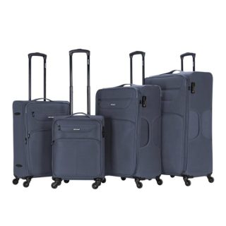 VIPTOUR 4 Piece Fabric Jacquard Trolley Luggage Set With TSA Lock 20/24/28/32 Inch, VT-A382 Grey - Kenya