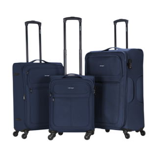 VIPTOUR Luggage Bag 3 PCS Fabric Suitcase Set With Rotating Wheels and Number Lock Travel Luggage, VT-A400 Navy - Kenya