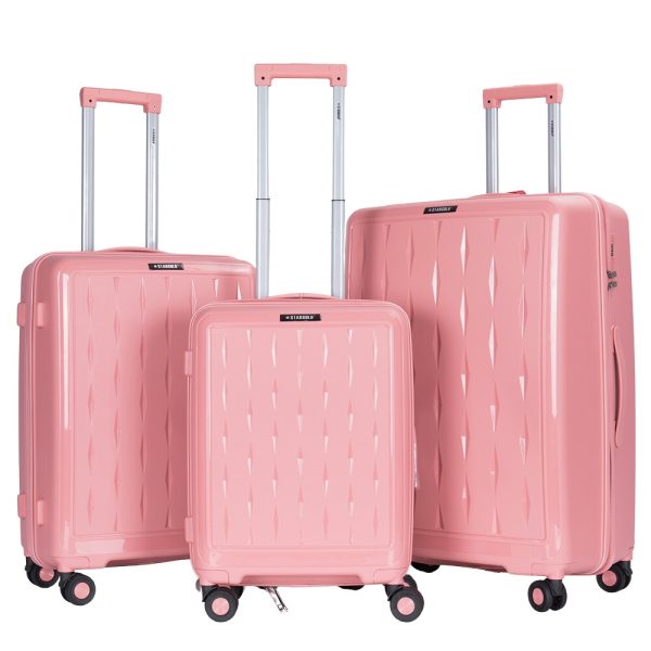 STARGOLD Luggage Bag PP HardSide 3 PCS Set Suitcase Bag with TSA Lock 360° Rotating Wheels Travel Suitcase, SG-PP67 - Kenya