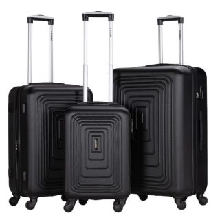 STARGOLD Luggage Set of 3 PCS ABS HardSide with 360° Rotating Wheels and Number Lock System Travel Suitcase, SG-T82D - Kenya