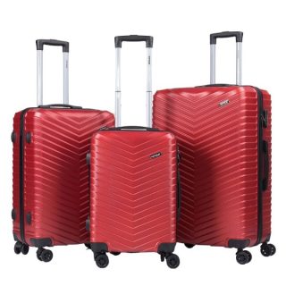 VIPTOUR Luggage Bag 3PCS Set 20/24/28-Inch ABS Hardside with Lockable 360° Rotating Wheels Travel Suitcase, VT-T502 - Kenya