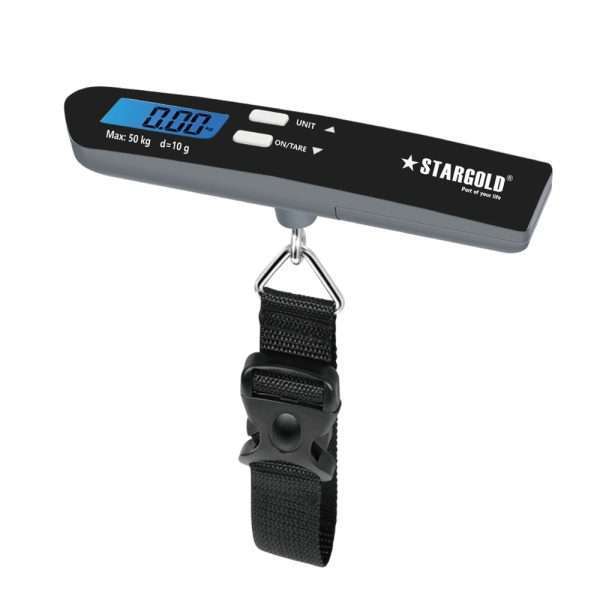 STARGOLD Digital Luggage Weight Scale- 50 KG Portable Handheld Luggage Scale with Hook and Strong Straps, Backlit LCD Display, SG-WSM33 - Kenya