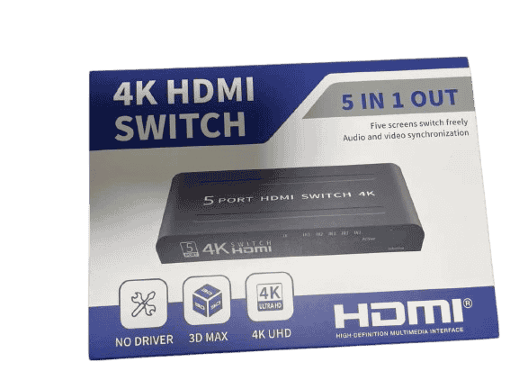 4K HDMI Switch 5 In 1 Out, 5 Port HDMI Switcher Selector Box - Kenya