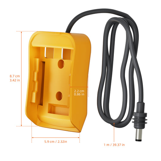 Starlink Mini DC Power Cable with Dewalt
  18V-20V Battery Adapter - 3.28FT/1M - Kenya - Image 2