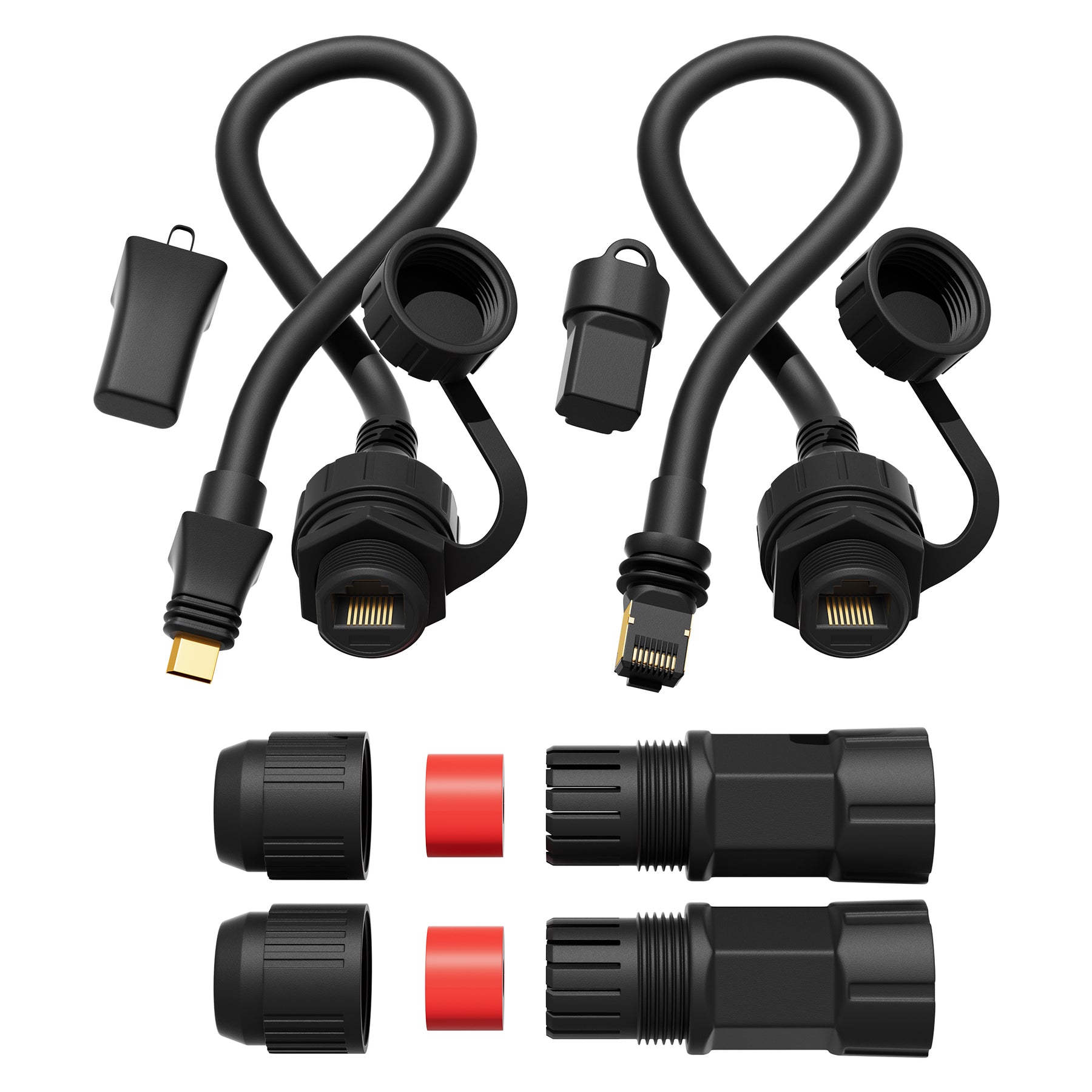 Starlink Enterprise Ethernet Adapter -
  SPX Plug to RJ45 Waterproof Cable Extension - Kenya