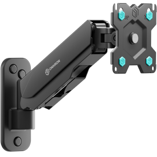 Wall Mount for TV or Monitor
  13"-34" max 18 lbs, Tilt-Swivel, with Rotation, Black G120 - Kenya