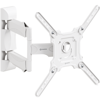 Tilting and swiveling TV bracket for
  32"-65" max 77 lbs, white M4 - Kenya