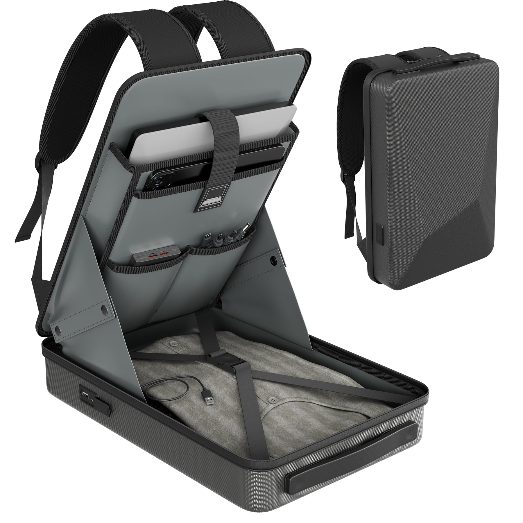 Starlink Mini Hard Shell Travel Backpack
  with TSA Lock & USB Charging Ports - Kenya