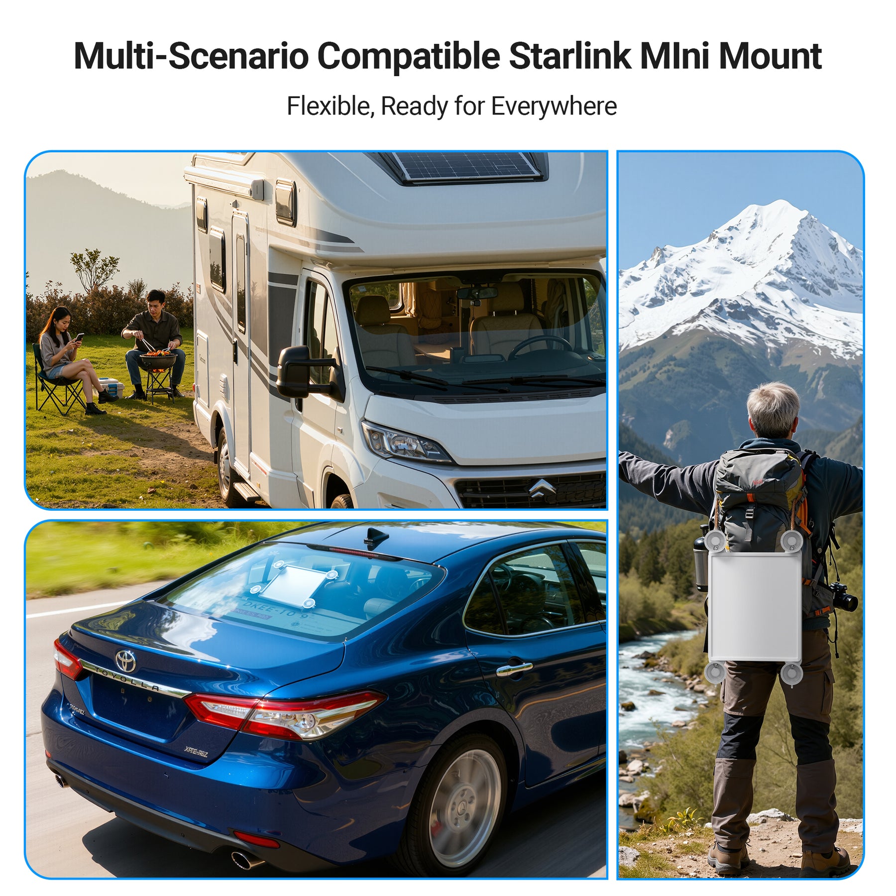 Starlink Mini Car Mount with Protective
  Silicone Case and Suction Cup for Sunroof, Car Window, RV Skylight - Kenya - Image 4