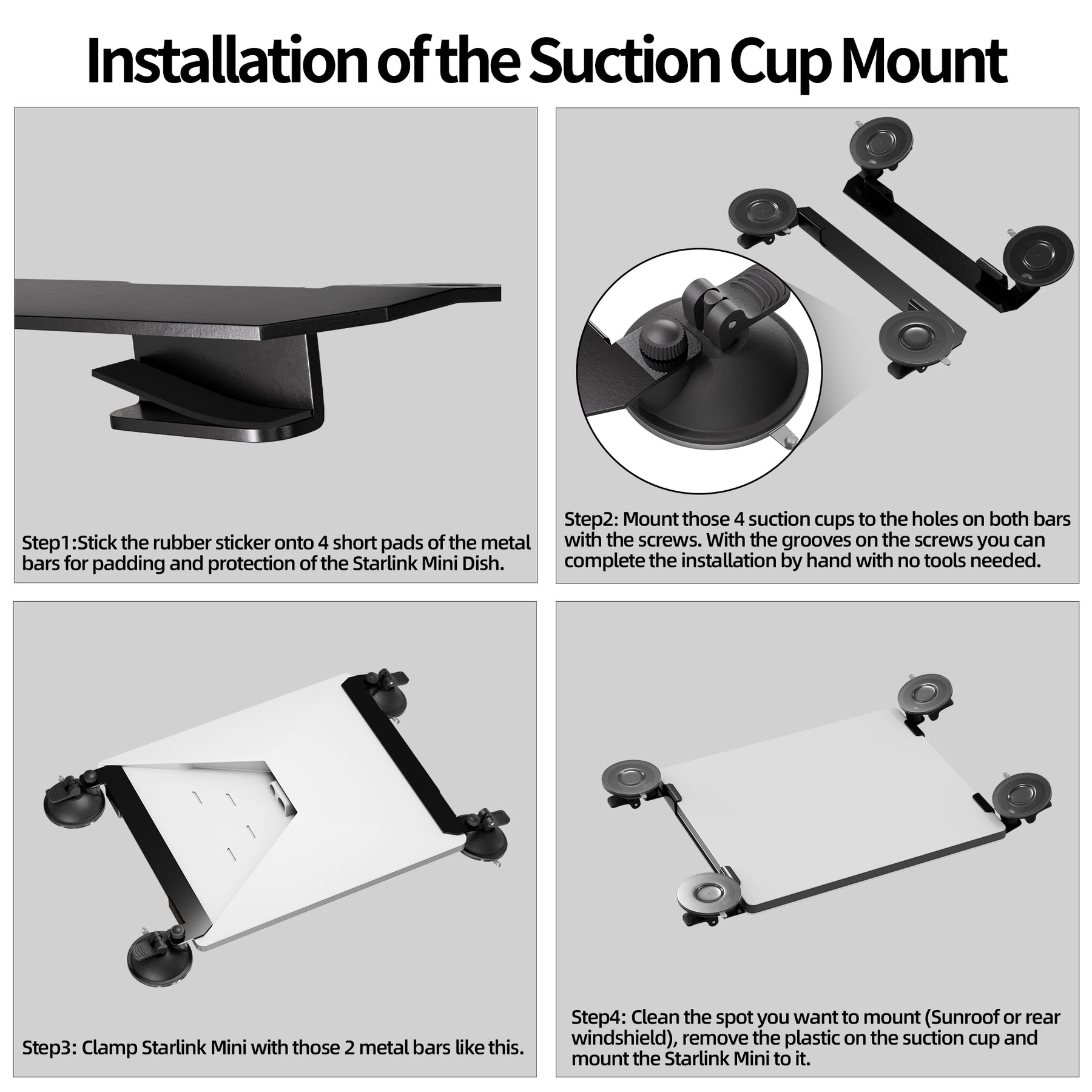 Starlink Mini Car Suction Cup Mount
  Secure Mounting Kit for Car Windows & Sunroofs Ensure Stable Satellite
  Signals - Kenya - Image 4