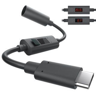Starlink Mini USB-C PD Adapter with
  Digital Volt/Amp Display | 20V Trigger Cable for 65W+ Power Banks &
  Chargers - Kenya