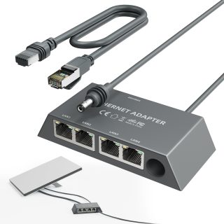 Starlink Ethernet Adapter for Gen 3
  Standard & Mini | 4-Port Gigabit LAN Network Switch - Kenya