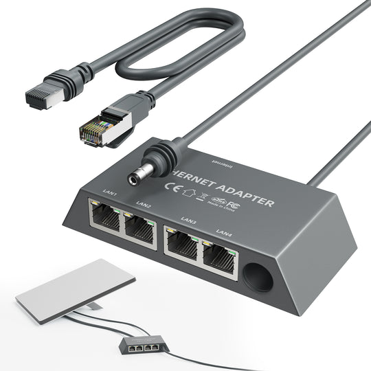 Starlink Ethernet Adapter for Gen 3
  Standard & Mini | 4-Port Gigabit LAN Network Switch - Kenya - Image 12