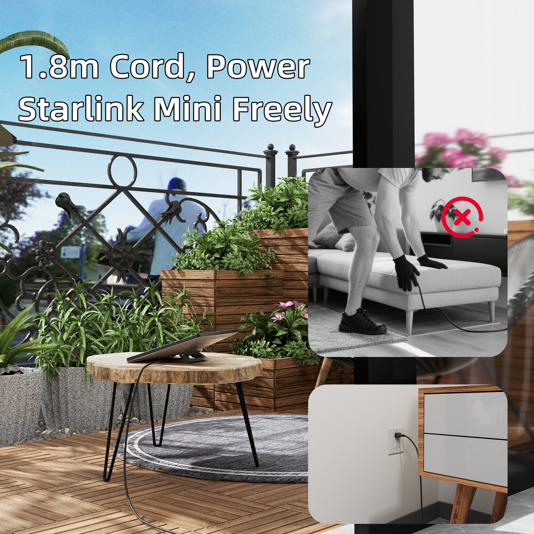 Starlink Mini AC Power Supply 60W
  Replacement Adapter with 1.8m (6ft) Cord - Kenya - Image 10