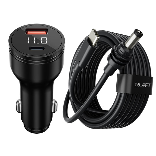 Starlink Mini 140W Car Charger &
  Cable | Dual Port 12V-24V PD Adapter with Voltmeter + 16.4ft USB-C to DC Cord - Kenya - Image 12