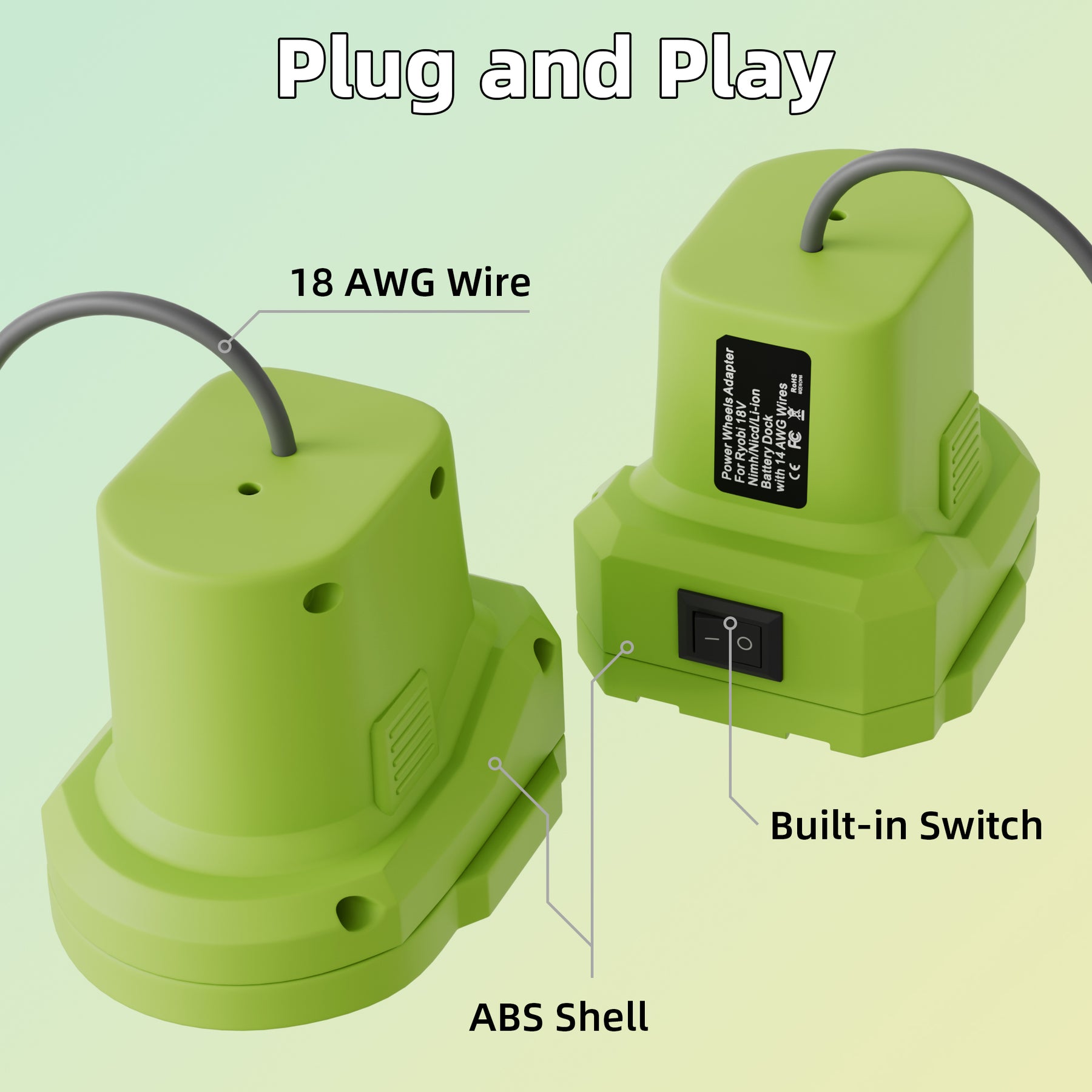 Starlink Mini DC Power Cable with Ryobi
  18V Battery Adapter - 3.28FT/1M - Kenya - Image 8