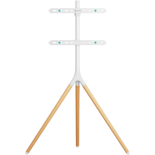 Interior TV Stand for 32"-65",
  max 77 lbs, Swivel, White TS1220 - Kenya