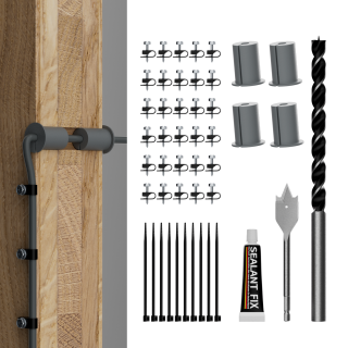 Starlink Cable Routing Kit for Gen 2/3
  & Mini | Complete Wall Pass-Through with Drill Bits, Grommets, Clips
  & Sealant - Kenya